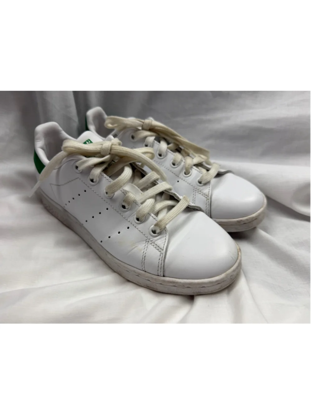 ⁠adidas Stan Smith White Fairway Green Sneakers 6 Low top court shoes Minimalist